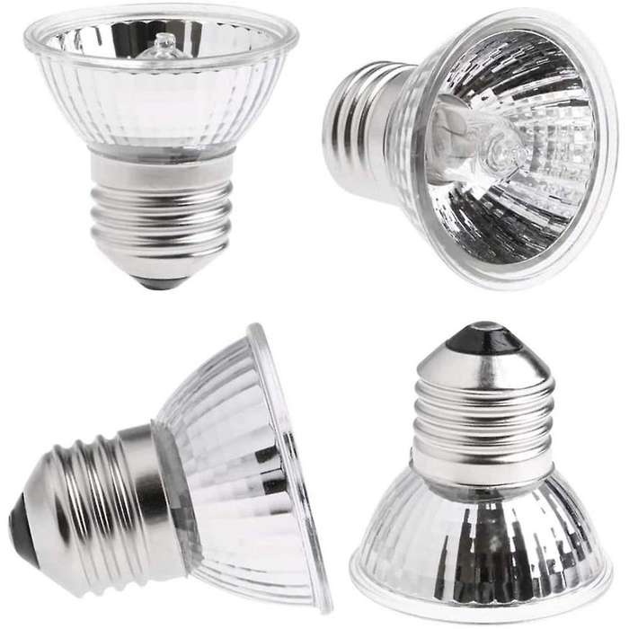 4-pack 50w 25w Uva + Uvb Full Spectrum Sun Lamp for Lizard Reptiles