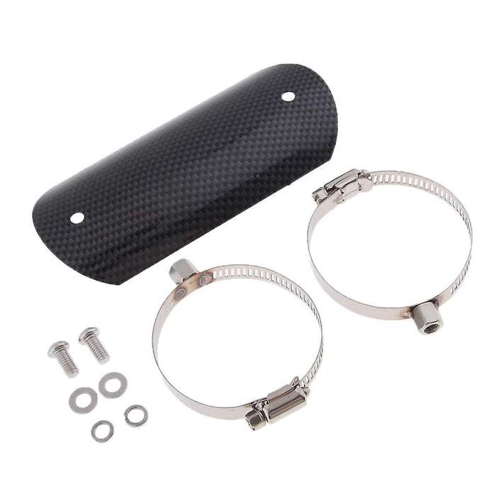 Universal Carbon Fiber Exhaust Heat Shield,cover(5.5 Inch 140 Mm)