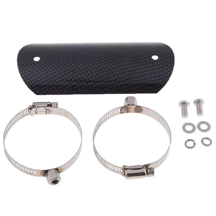 Universal Carbon Fiber Exhaust Heat Shield,cover(5.5 Inch 140 Mm)