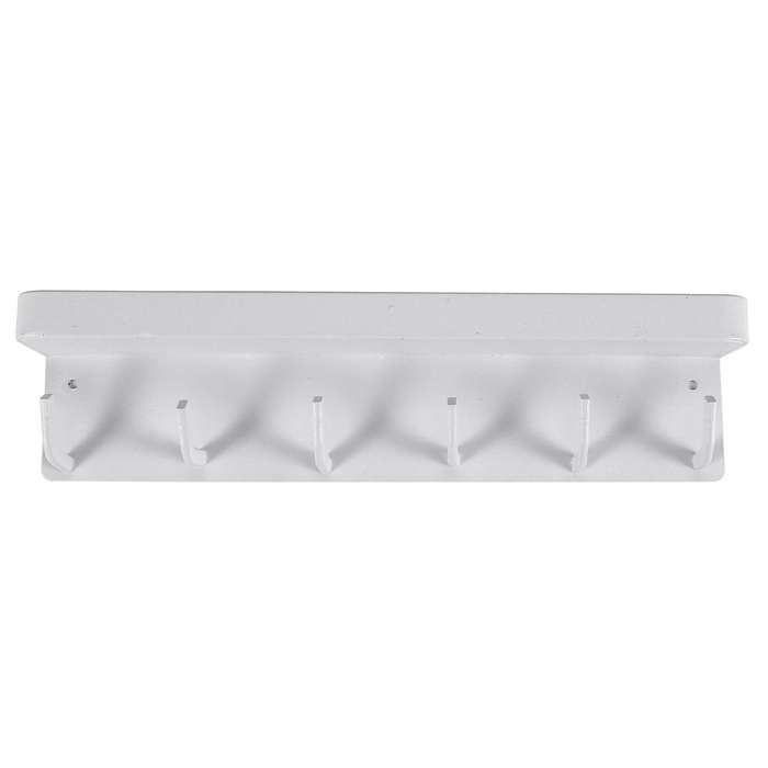 Hooks Wall Mount and Key Holder for Wall Decorative, Office White
