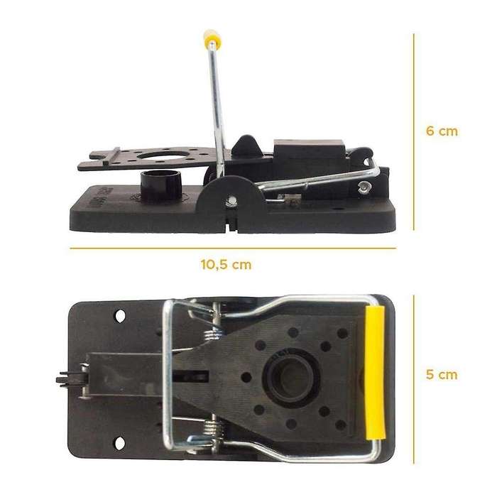 Mouse Trap, Reusable and Easy to Use Snap Traps, Pack Of 6