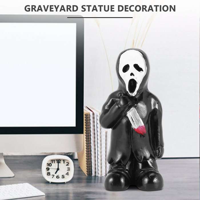 Horror Figurine Halloween Decoration Graveyard Grave Resin Ornaments
