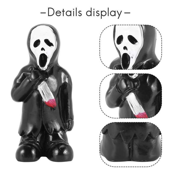 Horror Figurine Halloween Decoration Graveyard Grave Resin Ornaments