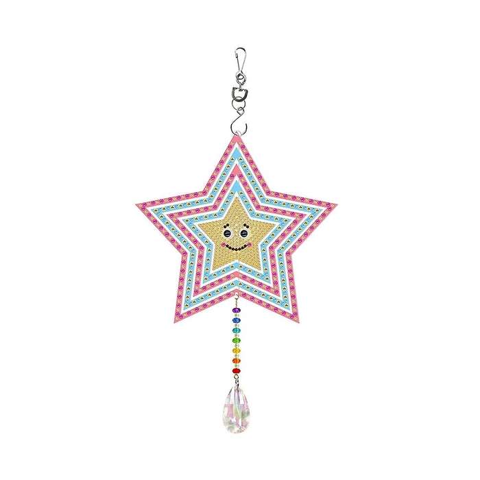 Diy Diamond Painting Ornaments Deformed Wind Chime Ornament -star