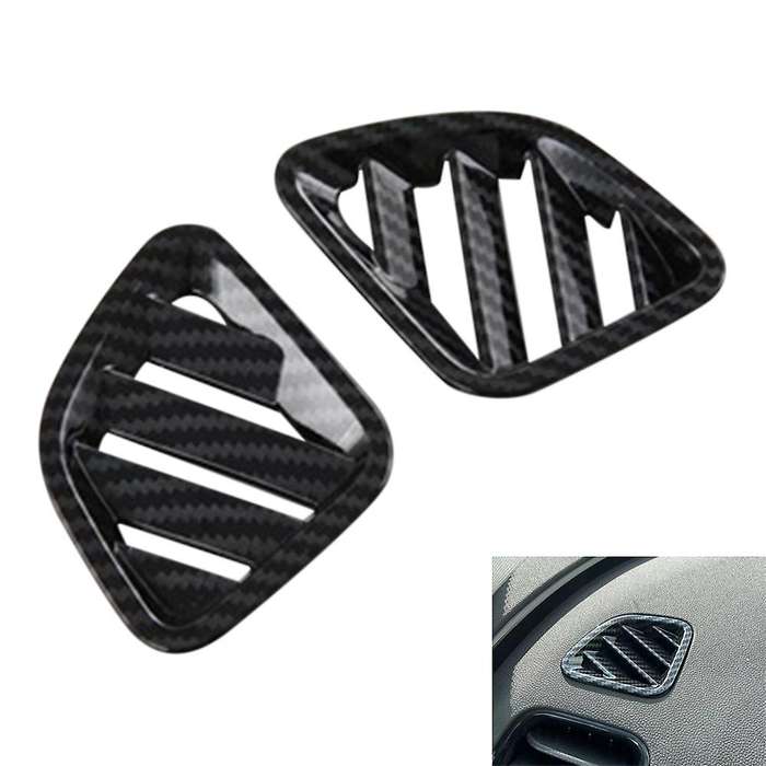 Car Carbon Fiber Dashboard Side Upper Air Vent Housing Outlet Frame
