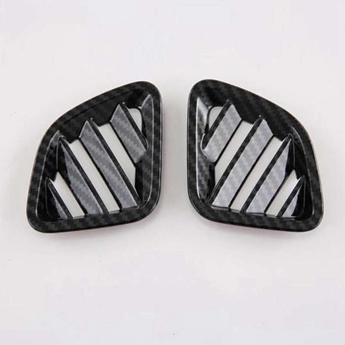 Car Carbon Fiber Dashboard Side Upper Air Vent Housing Outlet Frame