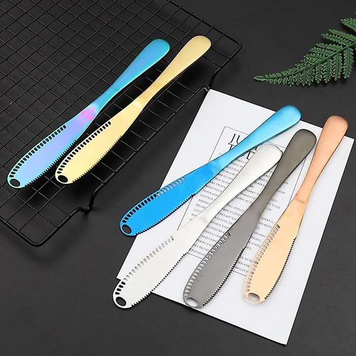 4pcs Stainless Steel Butter Knife Dessert Tools Breakfast Tool