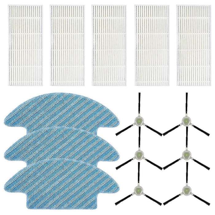 14pcs Parts for Lefant M210 M210s M210b M213 Mop Filter Side Brush
