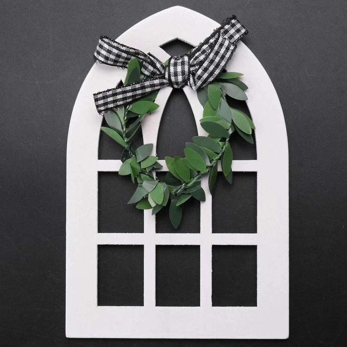 6pcs Wooden Farmhouse Tray Decoration Plaid Rustic Farmhouse Decor