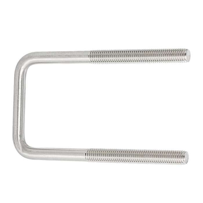 Square U-bolts (45mm) Inner Width M8 Thread 304 Stainless Steel