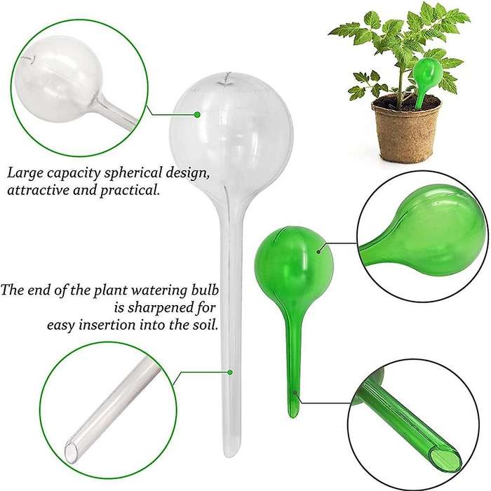 12 Pack Automatic Watering Bulbs,self-watering Globes,plastic Self B