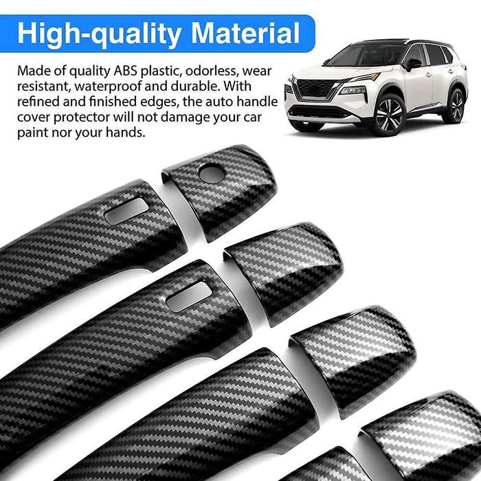 For Nissan X-trail T33 2021 2022 Carbon Fiber Car Door Handle Cover