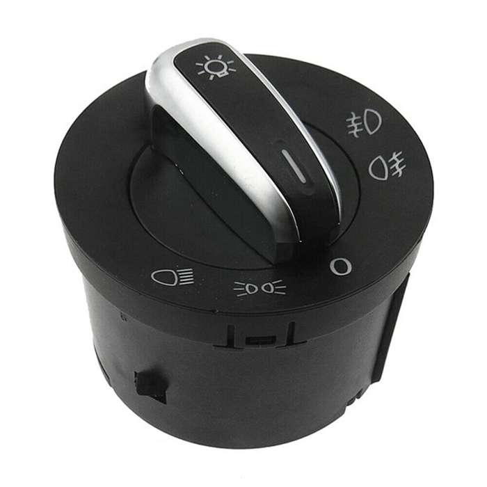 Chrome Auto Headlight Switch Knob for Golf Jetta Mk5 Mk6 Passat B6 B7