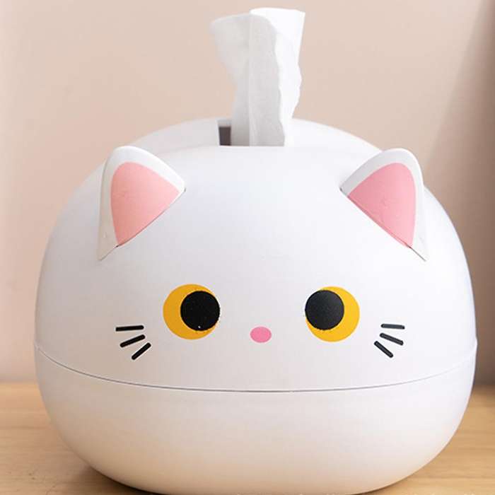 Cartoon Cat Tissue Box Home Decoration Bathroom Kitchen Home Storage