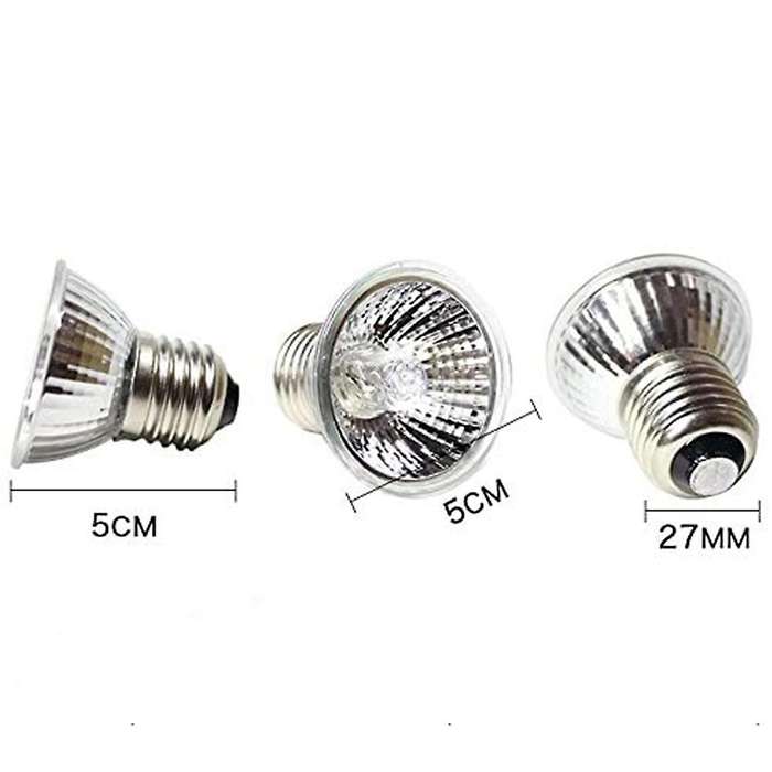 4-pack 25w Uva + Uvb Full Spectrum Sun Lamp for Lizard Reptiles