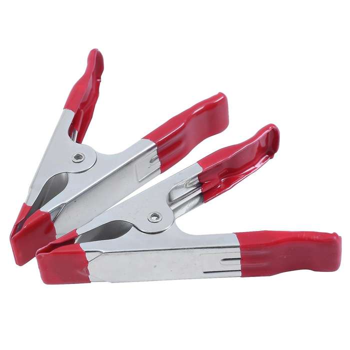 10pcs 4 Inch Metal Heavy Duty Spring Clamps Crocodile Clip Red Tools