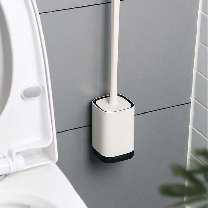 Silicone Toilet Brush No Dead Corners for Washing Toilet Brushes Red