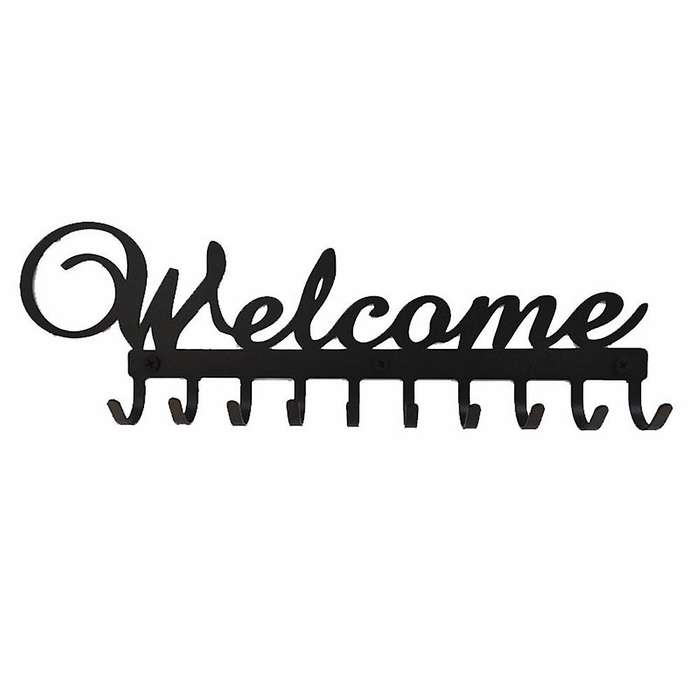Key Holder for Wall Decorative with 10 Hooks Key Rack for Entryway
