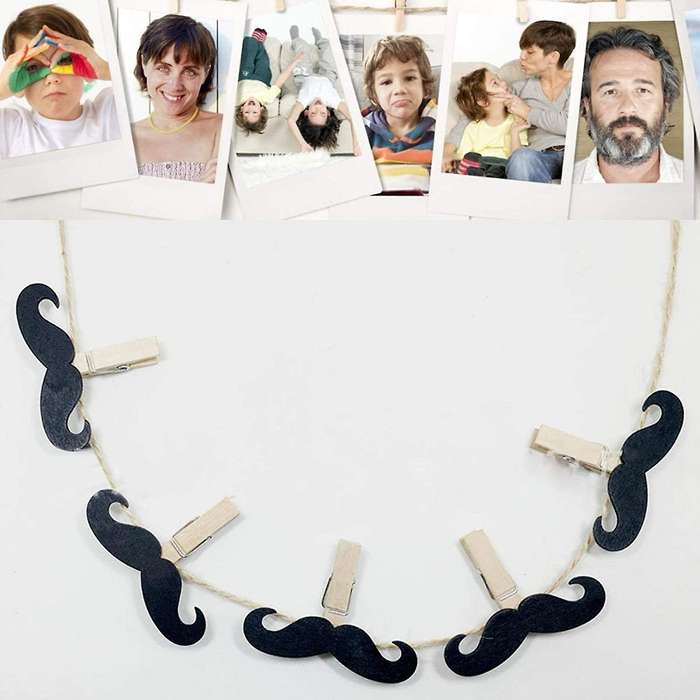 50 Pcs Wood Clips for Hang Pictures Display Home Decoration Diy Art