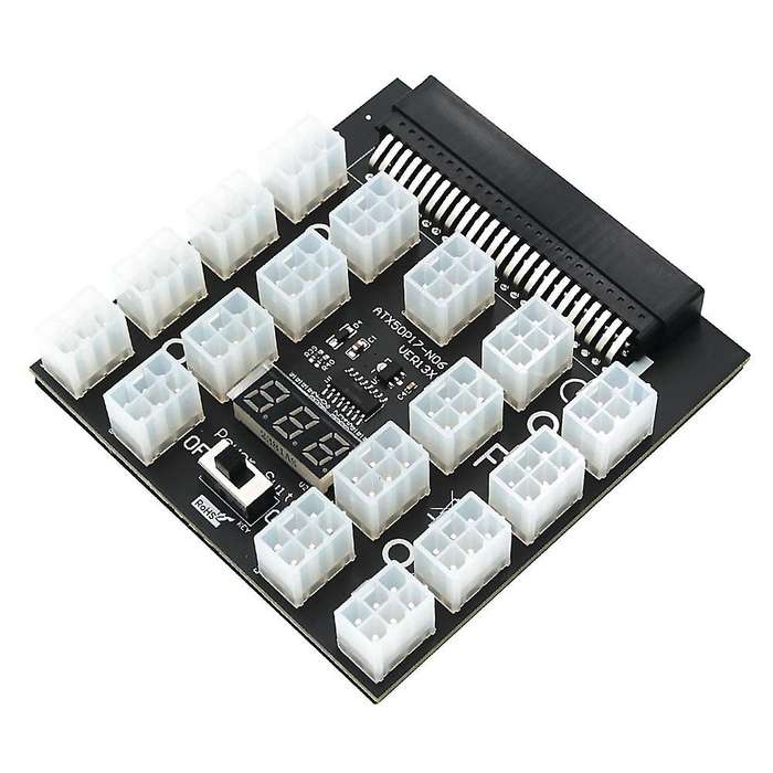Atx 17x6pin Power Supply Breakout Board Adapter Converter 12v 120amp
