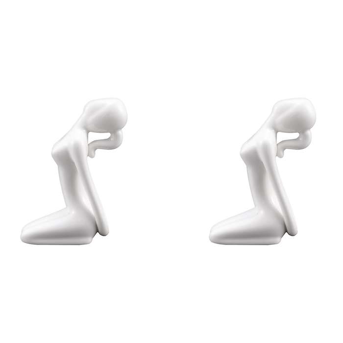 Abstract Art Ceramic Yoga Poses Yoga Lady Figure Statue Ornament 10