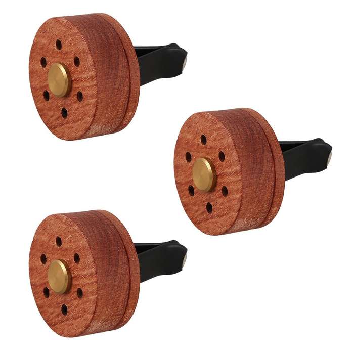 3x Essential Oil Diffuser for Car, Wooden Aromatherapy Air Freshener