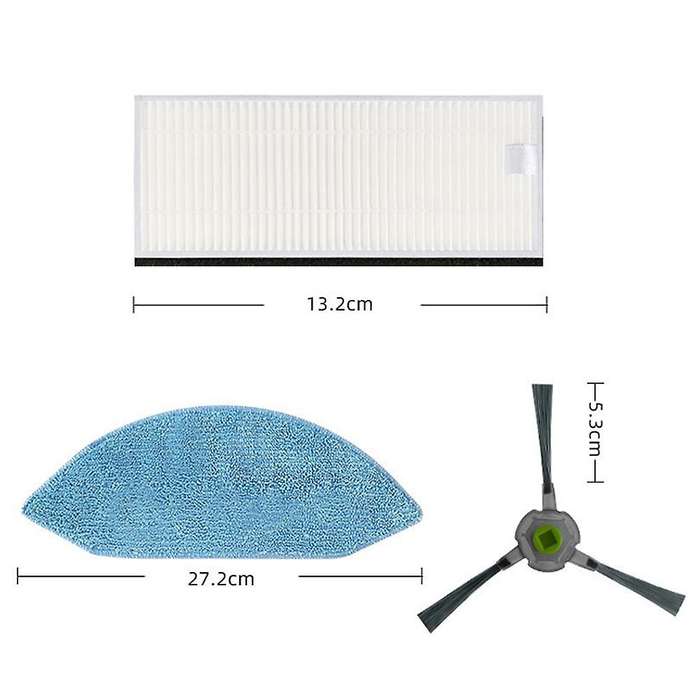 Brush Hepa Filter Mop Cloth Wipes Side Brush for Ecovacs Deebot