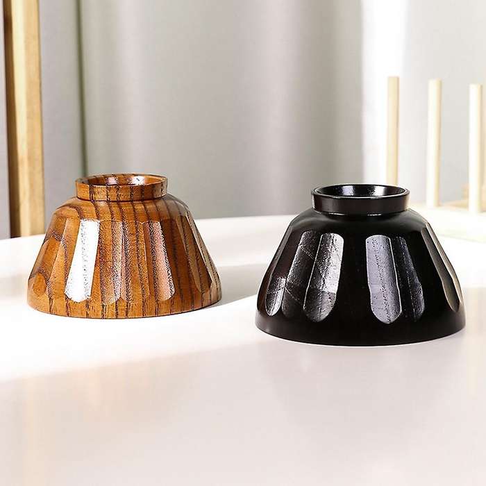 Wooden Bowl Natural Wood Bowl Tableware for Fruit Salad Noodle