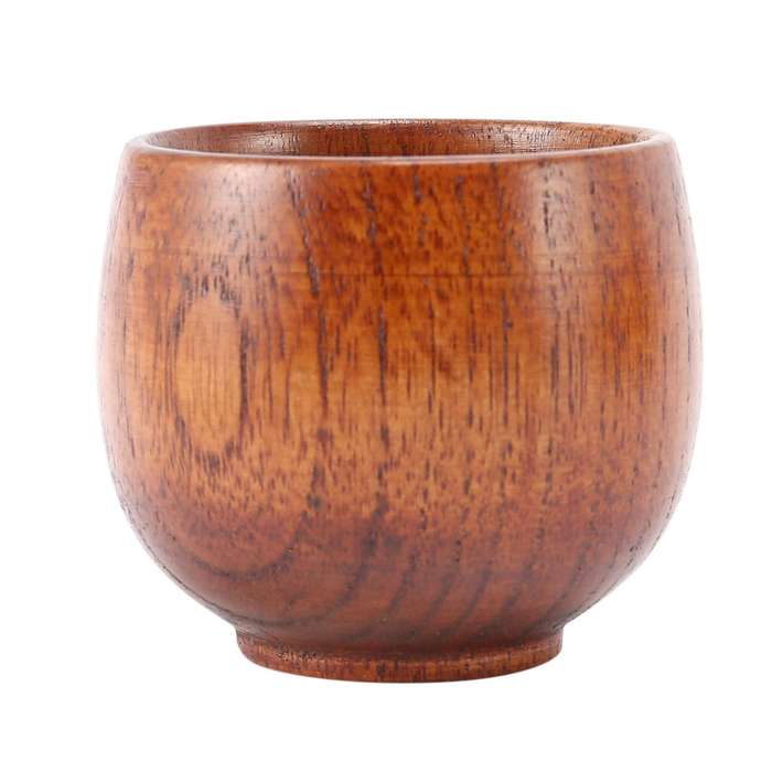 5pcs Creative Tea Set Small Wooden Cup Small Cup Green Wooden Cup