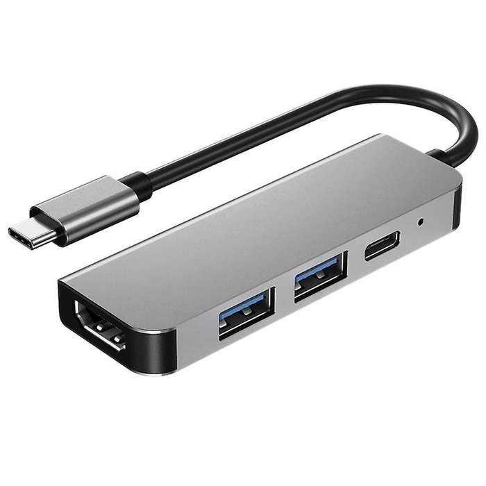 4 In 1 Usb Type C Adapter with Hdmi-compatible Multiport Card Reader