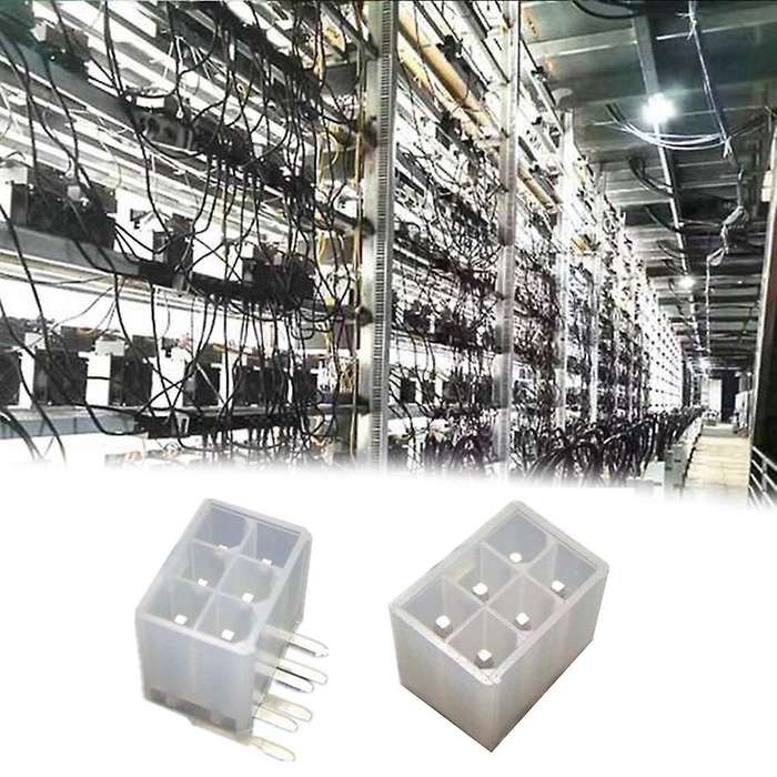 50pcs 6-pin Curved Pin Socket Io Port Of Antminer,innosilicon, Socket