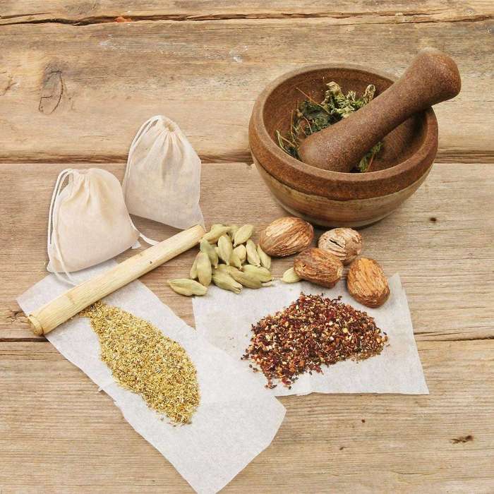 100 Pieces Drawstring Cotton Bags,tea Brew Bags (4 X 3 Inches)