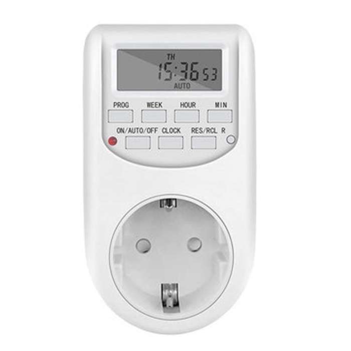 Eu Plug-in Programmable Timer Switch Socket 50hz with Summer Time