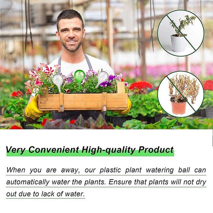 12 Pieces Pp Watering Bulbs, Imitation Glass Self-watering Globes