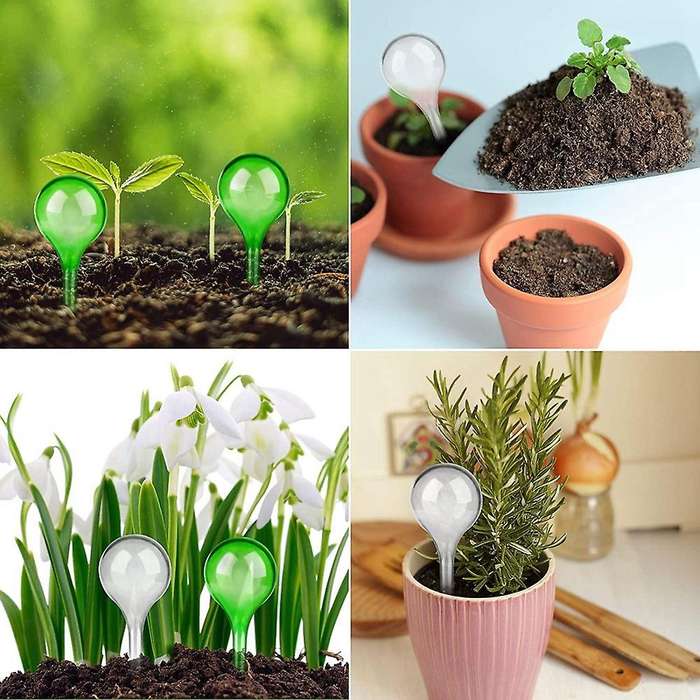 12 Pieces Pp Watering Bulbs, Imitation Glass Self-watering Globes