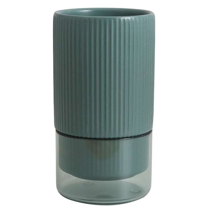 Ceramic Tableware Rack Chopsticks Basket Knife Storage Box (green)