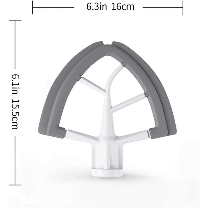4.5/5 Qt Flex Edge Beater for Kitchenaid Mixer, Flat Paddle Tilt-head