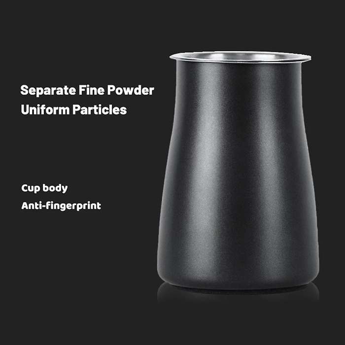 Coffee Filter 304 Stainless Steel Coffee Sieve Powder Filter Black