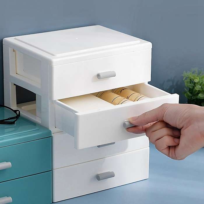 Desktop Storage Box Pencil Desk Organizer Jewelry Stationery Box M