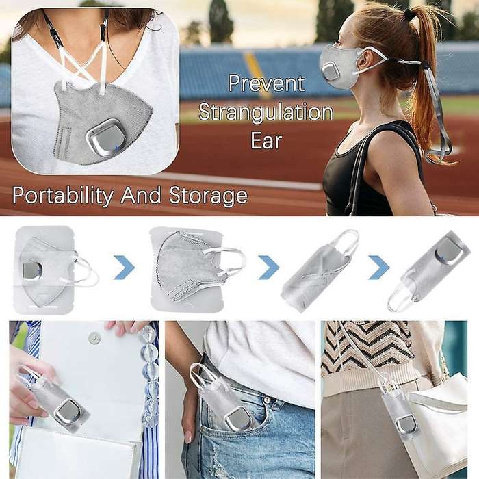 Electric Face Fan for Air Purifying, Sports Mini Battery Powered Fan