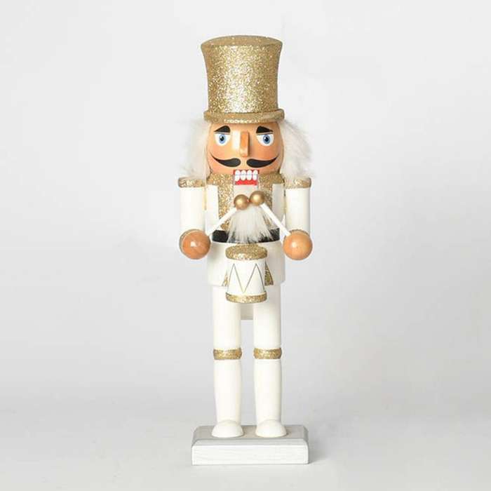 26cm Wooden Nutcracker Soldier Puppet Doll for Christmas Gift
