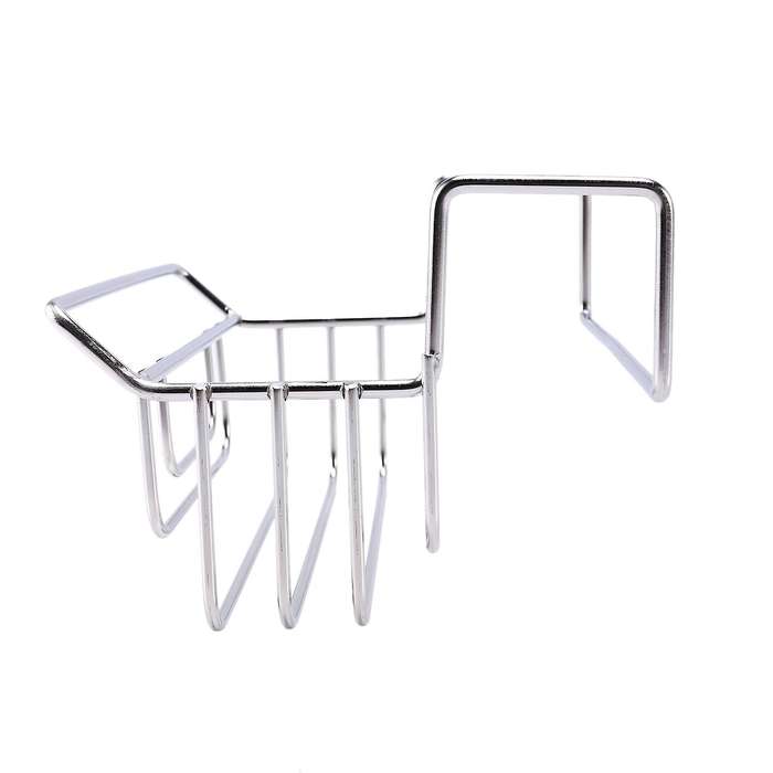 Stainless Steel Hanging Sponge Towel Rack Sink Drainer Basket Storage