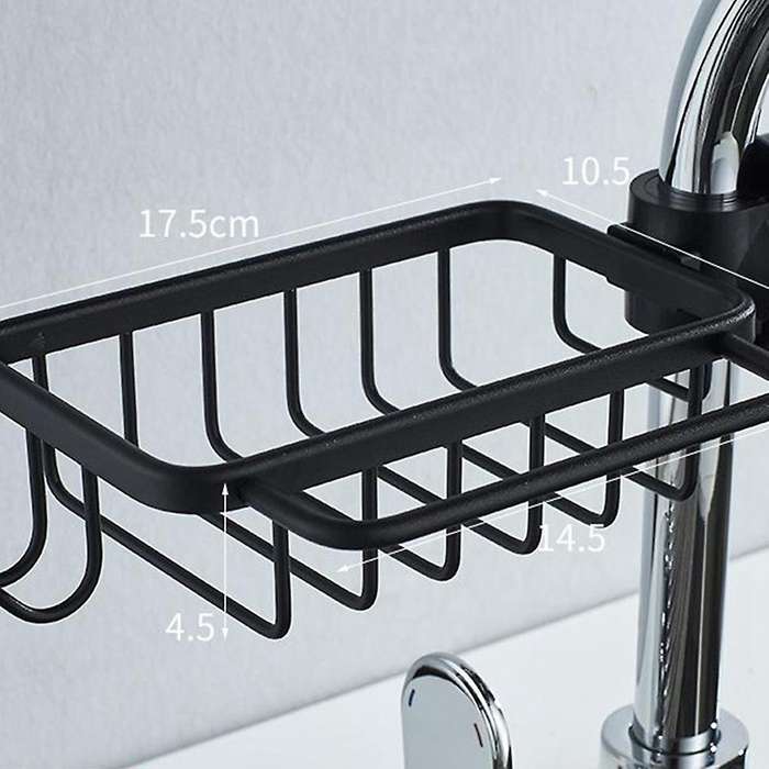 Kitchen Storage Rack Faucet Rack Aluminum Basket Sink Storage
