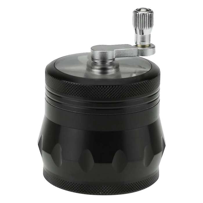 Spice Grinder Jar Style Manual Hand Cranked Aluminum Herb Grinder