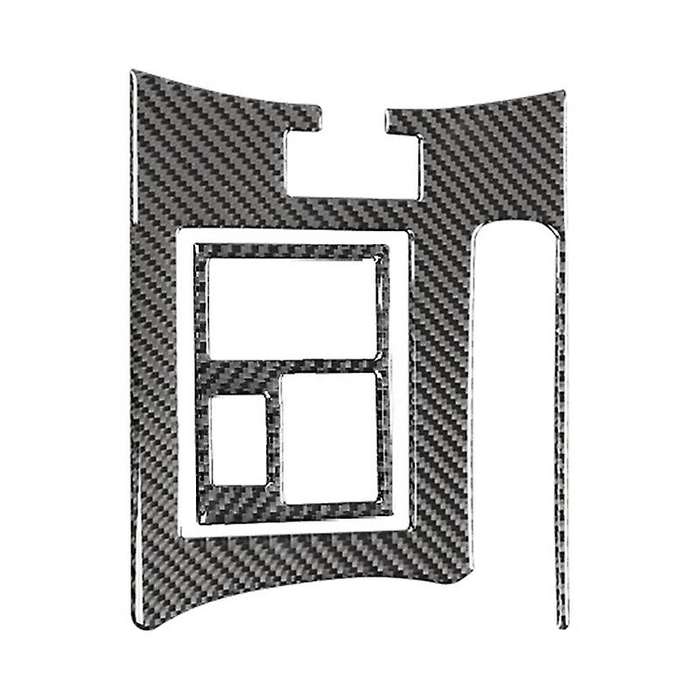 Central Handbrake Panel Rearview Adjust Cover Trim Carbon Fiber