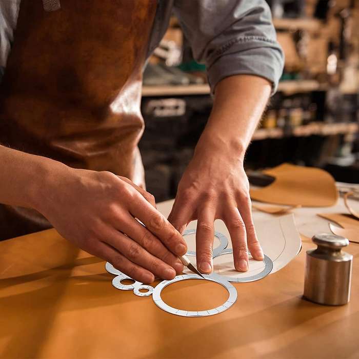 Leather Cutting Tools Corner Cutting Ruler Template Cutting Ruler