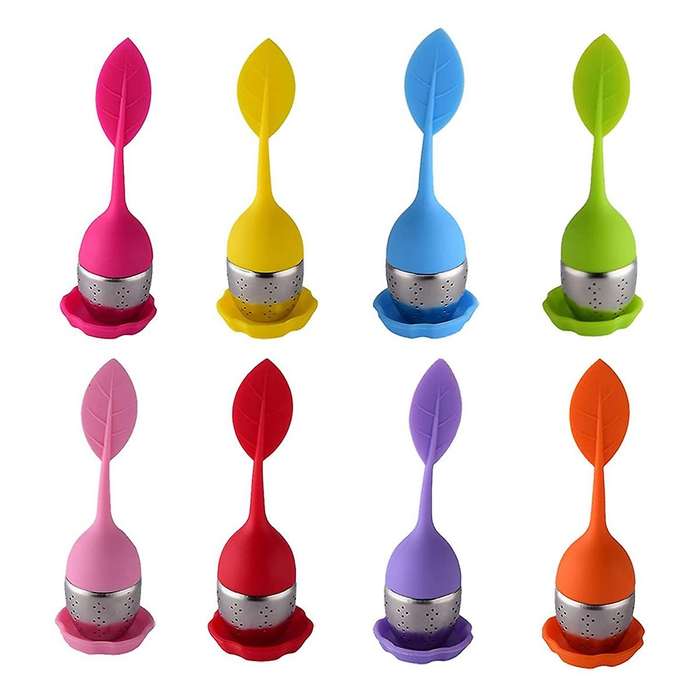 8 Pieces Of Tea Infuser Stainless Steel Tea Strainer Loose Tea
