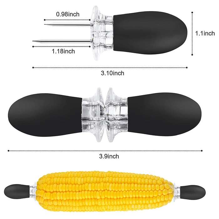 20pcs/10 Pairs Corn Holders Barbecue Supplies Bbq Fork Skewers