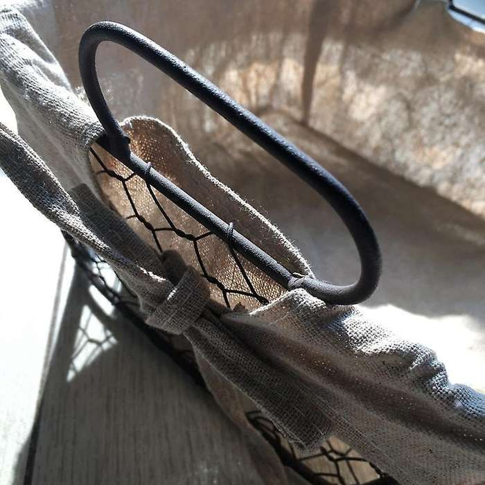 Metal Art Storage Baskets Kitchen Snack Picnic Bread Container