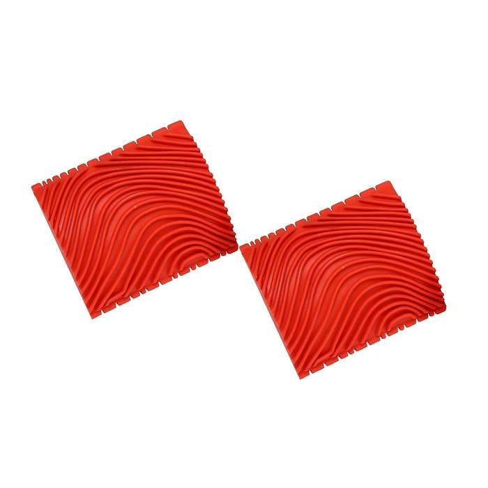 4pcs Wood Graining Roller Rubber Painting Diy Wall Decoration Tools